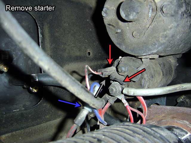 Installing a starter, one of the positive connectors broke ... 1997 dt466 starter wiring diagram 