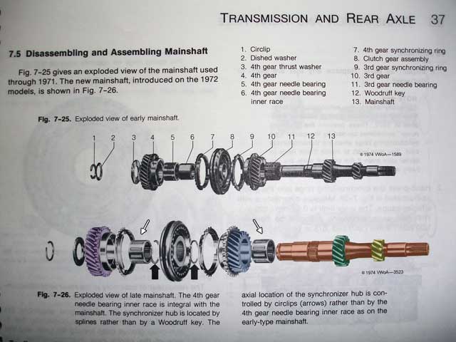 VW Transaxle 1968 vw beetle engine parts diagram 